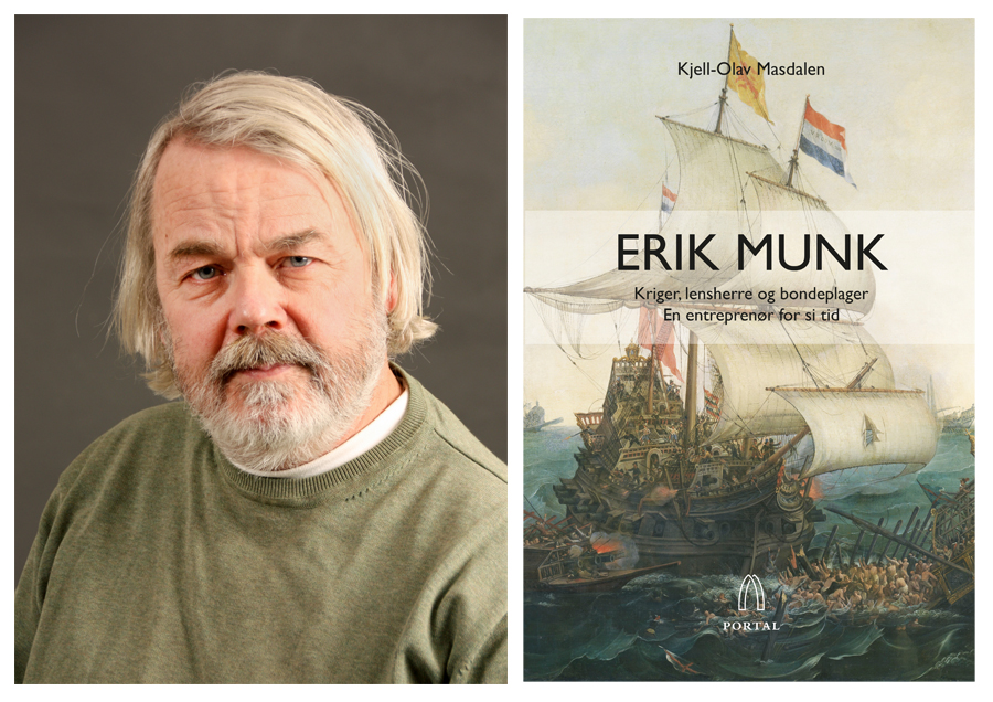 Kjell-Olav Masdalen er nominert til Sørlandets litteraturpris 2017 for boka «Erik Munk. Kriger, lensherre og bondeplager» (Portal). Foto: Portal forlag.