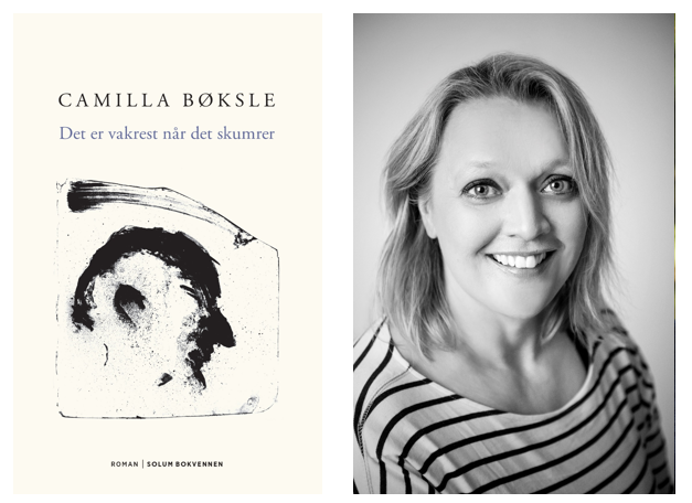 Camilla Bøksle er nominert til Sørlandets litteraturpris 2020 for boka «Det er vakrest når det skumrer» (Solum Bokvennen, 2019). Foto av Bøksle: Tina Depui Martinsen